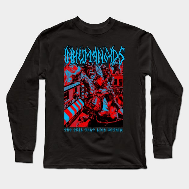 The Evil That Lies Within (Version 2) Long Sleeve T-Shirt by The Dark Vestiary